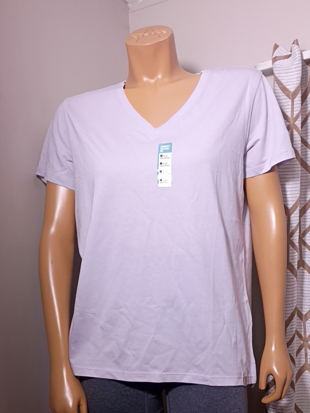 Carhartt Women's V-Neck Short Sleeve Tee - Light Lavender